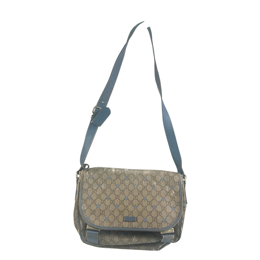 Gucci Tan and Blue Women's Bag